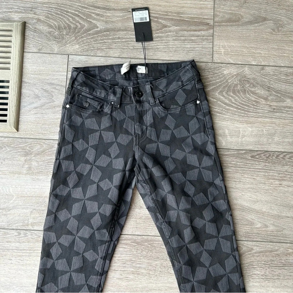 NWT SCOTCH & SODA La Bohemienne Mid Rise Skinny Star Pattern Jeans - Picture 3 of 16